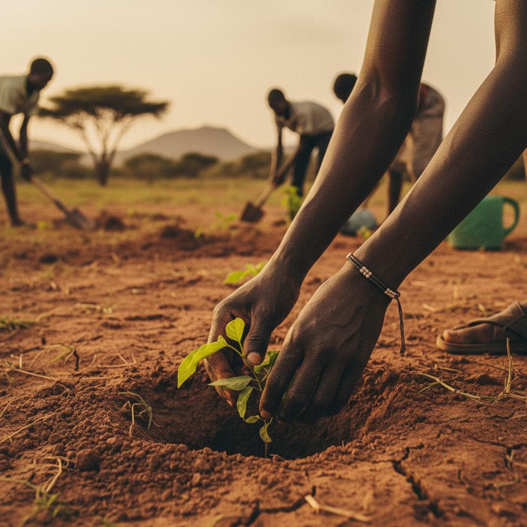 Tree planting and conservation activity